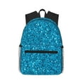 thumbnail image 2 of Goofa Blue Glitter Print Casual Backpack for Women Men,Waterproof High School Bookbag,Lightweight Travel Daypack,Classic College Backpack,Laptob Backpack, 2 of 6