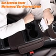 thumbnail image 3 of Reposabrazos para coche, organizador 5 en 1 con portavasos y ranura para teléfono, organizador multifuncional de piel sintética, accesorio universal para vehículos., 3 of 8