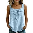thumbnail image 3 of Msgweeeg Camisole Tops for Women Summer Sleeveless Solid Color Dressy Tops for Women Square Neck Regular Fit Active Hawaii Woman Blouse, 3 of 8