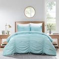 thumbnail image 1 of Grace Living Elyjah Polyester Comforter Set - Ruched Ruffle Pleated, Elegantly-styled, 1 of 5