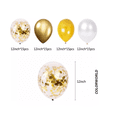 thumbnail image 2 of Paquete Globos Fiesta 60 Pzas De 12 Látex Decoracion, Dorado, 2 of 5