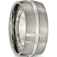 thumbnail image 4 of Titanium Brushed And Polished 10mm Grooved Band (Size 10) Made In China tb52-10, 4 of 5