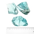thumbnail image 2 of Uxcell Fire Glass for Fire Pit, 1.97"-3.15" High Luster Reflective Glass Rocks, Blue, 2 of 5