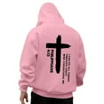 thumbnail image 2 of Awdenio Sweatshirts for Men New Fashion Loose Fit Fall Winter Drawstring Hooded Religious Letter Graphic Long Sleeve Pullover Top with Pocket, 2 of 7