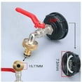thumbnail image 3 of IBC 1000L Water Tank Tap with Double Adapter, 60mm (3/4, 3 of 5