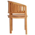thumbnail image 3 of vidaXL Banana Chairs 2 pcs Solid Teak Wood, 3 of 6