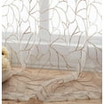 thumbnail image 3 of WARM HOME DESIGNS Pair of 2 30" x 45" Sheer White Kitchen Curtains. Short Boho Cafe Curtain with Linen Color Embroidery. O Linen Tiers 45, 3 of 3
