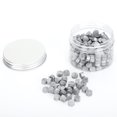 thumbnail image 2 of 200 piezas de sellado de cera octagonal sello nacarado traje botella embalaje para sobres documentos invitación de boda plata, 2 of 5
