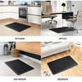 thumbnail image 4 of Homieway Kitchen Mat for Floor, Anti Fatigue Memory Foam Rug, Waterproof PVC Padded Comfort Mat for Kitchen Sink, Laundry Room, Office, 17"x59", Black, 4 of 6