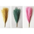 thumbnail image 5 of ZOELNIC Artificial Pampas Grass Decor Tall 17.7" Faux Bulrush Reed Grass Artificial Flowers for Vase Filler Flower Arrangement Living Room Wedding Boho Home Decor, 3PCS, 5 of 7