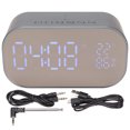 thumbnail image 3 of Radio despertador inteligente, reloj despertador con altavoz Bluetooth, reloj despertador con altavoz Bluetooth, estética elegante, 3 of 8