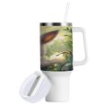 thumbnail image 2 of 40 Oz Car Handle Water Bottle Water Cup Water Bottle Water Jug Coffee Cup Travel Water Bottle Super Cool Bunny, 2 of 8