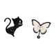 thumbnail image 5 of Reloj de pared con diseño de gato, bonito reloj de pared para guardería, creativo, decorativo, de acrílico, silencioso, con diseño de dibujos animados, 5 of 8