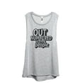 thumbnail image 1 of Out Numbered By Tiny People Women's Fashion Sleeveless Muscle Workout Yoga Tank Top Sport Grey Large, 1 of 3