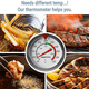 thumbnail image 4 of Termómetro para alimentos de acero inoxidable de alta temperatura, 4 of 5