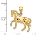 thumbnail image 3 of Auriga 14k Yellow Gold 3-D Horse Charm for Women, 3 of 6