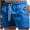 Blue, variant on fartey Men Beach Shorts Athletic Elastic Waisted 4" Inseam Casual Shorts With Drawstring Pockets Strech Walkshorts Bodybuilding Workout Short