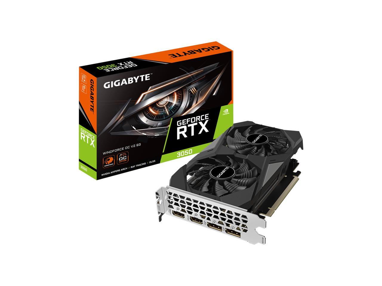 Gigabyte NVIDIA GeForce RTX 3050 Graphic Card, 6 GB GDDR6