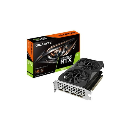 GIGABYTE - NVIDIA GeForce RTX 3050 WINDFORCE OC V2 6GB GDDR6 PCI Express 4.0 Graphics Card - Black
