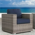 thumbnail image 3 of Living Source International 10-Piece Wicker Set with Cushions in Navy, 3 of 5