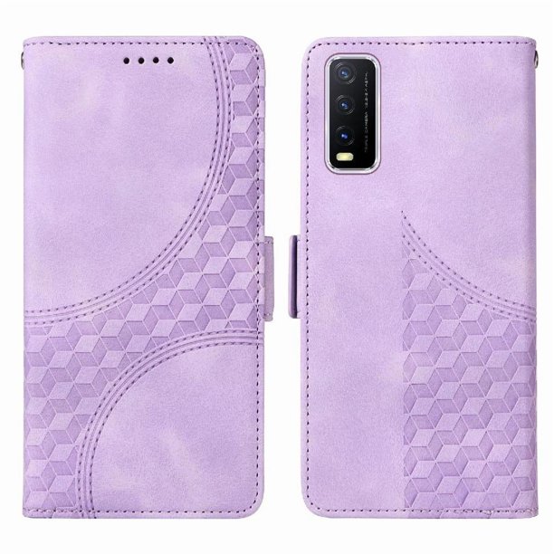 Funda GANGXUN para Vivo Y20 con diseño acolchado elegante, cuero PU, protección total y ajuste preciso