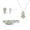 Jewellery Set, variant on 4mm Round Shape Green Amethyst 925 Sterling Silver Tiny Women Valentines Day Gifts Pendant Necklace