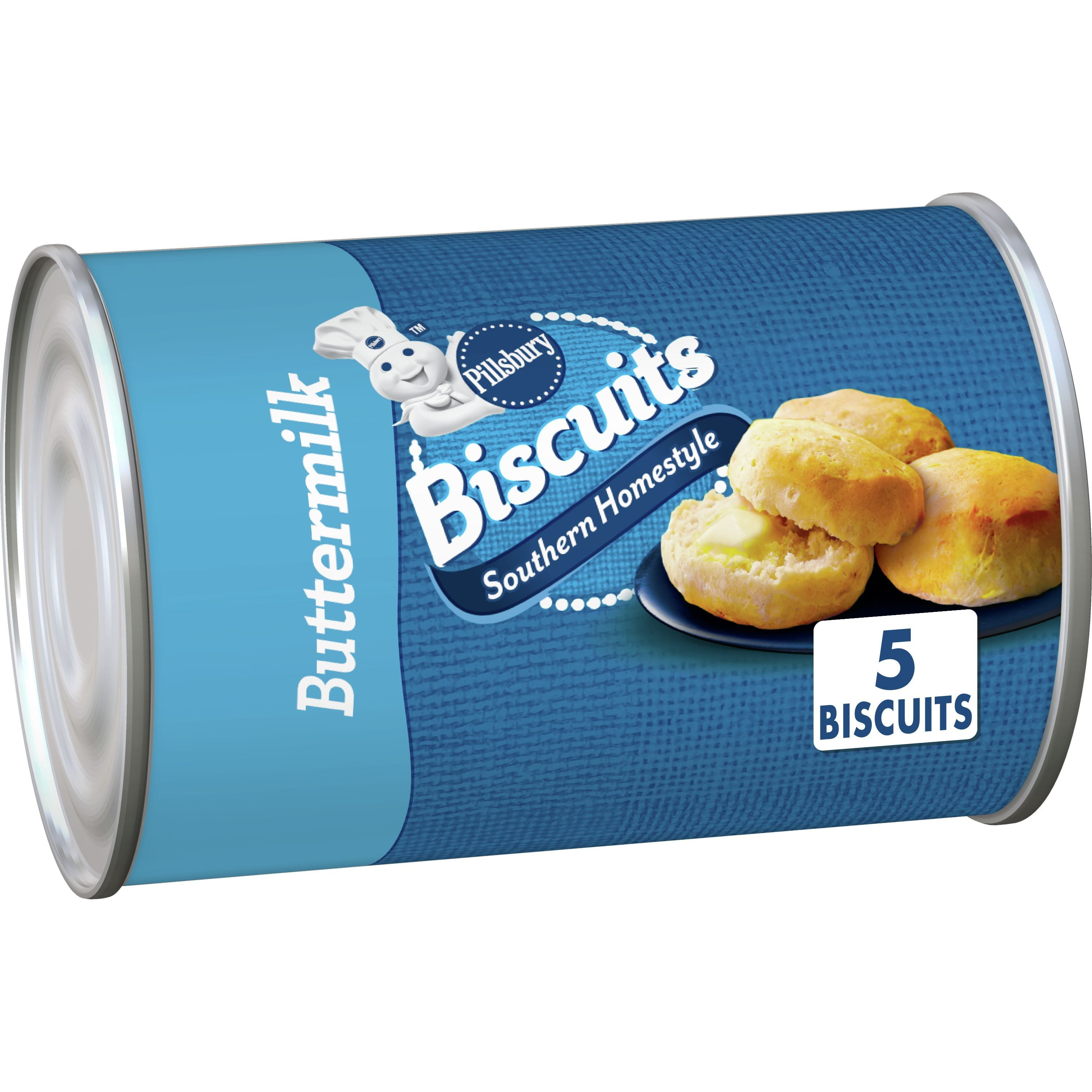 Pillsbury Southern Homestyle Biscuits, Buttermilk, 5 ct., 6 oz.