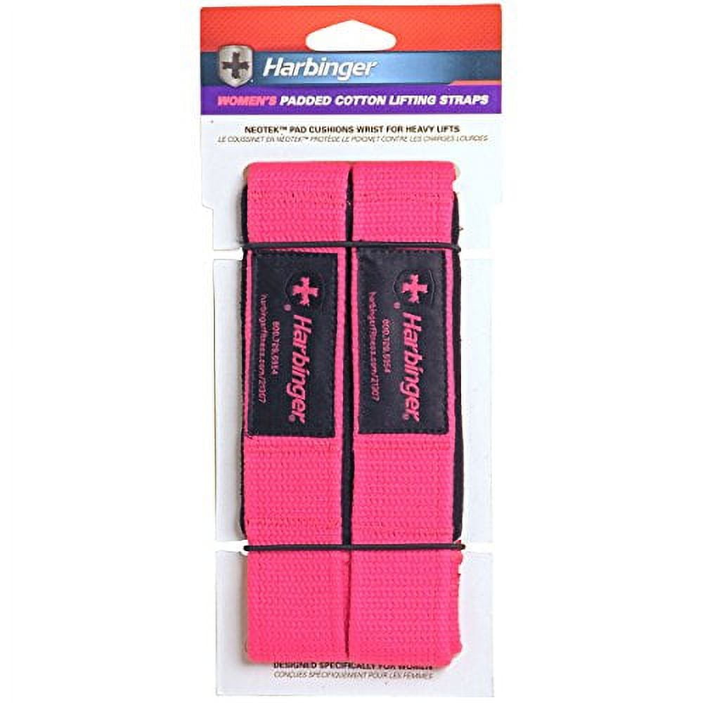 Harbinger Padded Cotton Weightlifting Support Straps with Harbinger Padded Cotton Weightlifting Support Straps with
