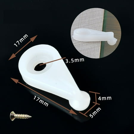 

Ruibeauty 20/50Pcs Mirror Wall Hanging Fixing Kit Frameless Plastic Wall Mounting Clips