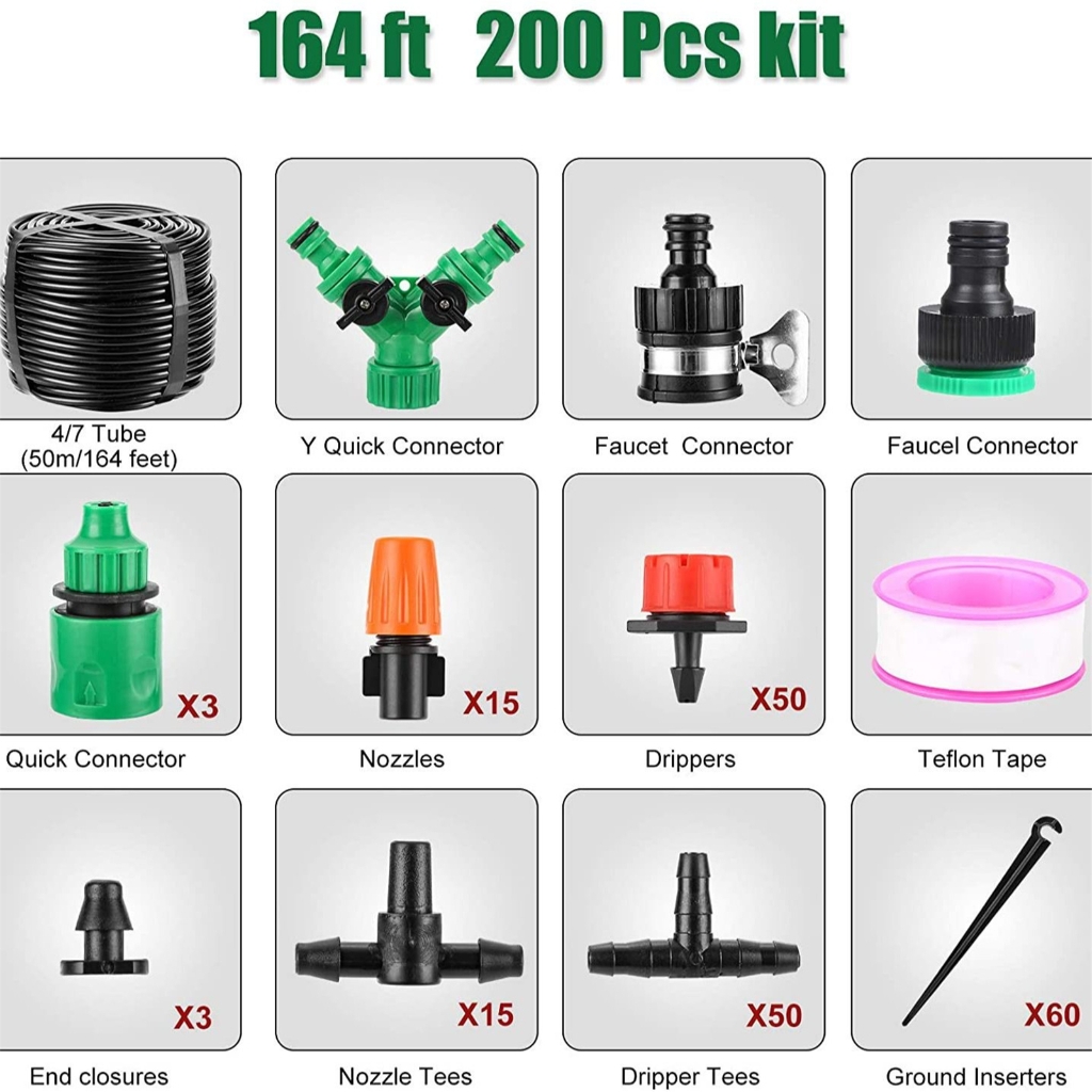 Professional 50M Automatic Garden Watering System Timer Water Drip Irrigation System Plant Watering Garden Irrigation
