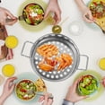thumbnail image 6 of Big Hole Cold Shrimp Colander Frying Baking Strainer Drying Basket Metal Pasta Mesh Skimmer Vegetable Fruit Colander Collander/strainer Chinois Strainer Food Rice Stainless Steel, 6 of 9