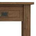 thumbnail image 2 of Simpli Home Monroe 22" Square Rustic Solid Wood End Table in Rustic Aged Brown, 2 of 9