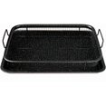 thumbnail image 2 of MUSENTIAL 2-Piece Non-Stick Bakeware Set for Oven with Crisper Pan and Cookie Sheet, 13 x 9-Inch (Black, 1-Set), 2 of 6