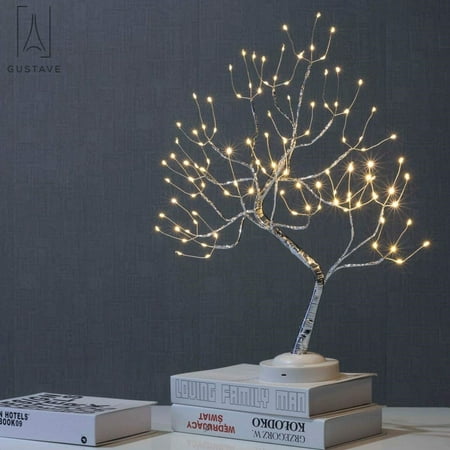 

Gustave DIY 36/108 LED Night Light Tabletop Bonsai Tree Ligh Gypsophila Touch Lamp For Home Party Wedding Indoor Christmas Decoration 108 LED Light