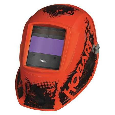 Auto Darkening Welding Helmet,Orange Hobart 770754 by HOBART
