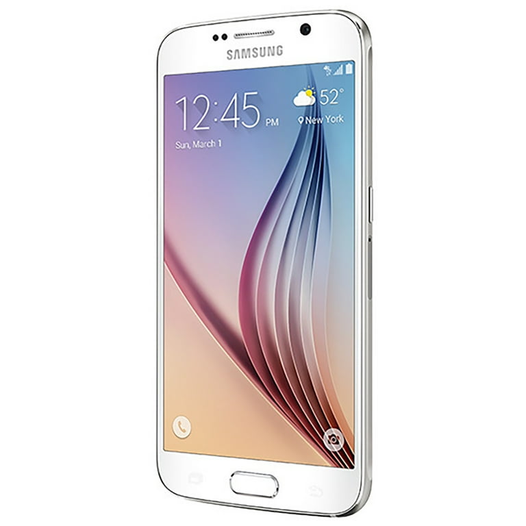 Galaxy スマートフォン ホワイト Samsung Galaxy S6 G920W8 32GB Unlocked GSM 4G LTE Android Phone