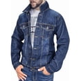 thumbnail image 1 of Chaqueta vaquera de moda para hombre, abrigo de manga larga para hombre, 1 of 5