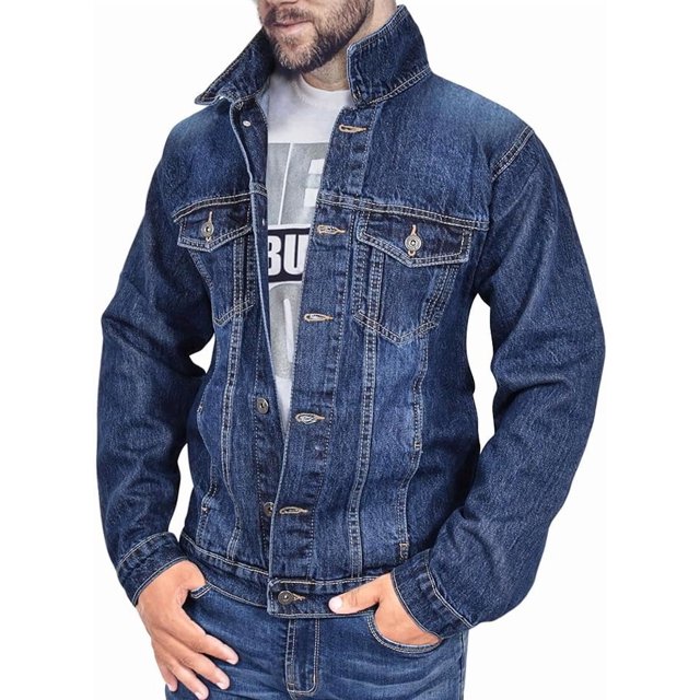 Chaqueta vaquera de moda para hombre, abrigo de manga larga para hombre