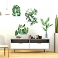 thumbnail image 3 of Wallpaper, PVC Wall Sticker, 11.1x35.4in Green Potted Plant Kid's Room Study For Bedroom Living Room, 3 of 8