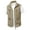 Khaki, variant on Men's Spring And Summer Vest Casual Collar Bag Cargo Vest Coat Men's Sleeveless Jacket Vest