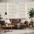 thumbnail image 2 of Ambesonne Floral Window Curtains, Abstract Calla Lily, Each 28" W x 63" L, Purple Grey Ivory, 2 of 5