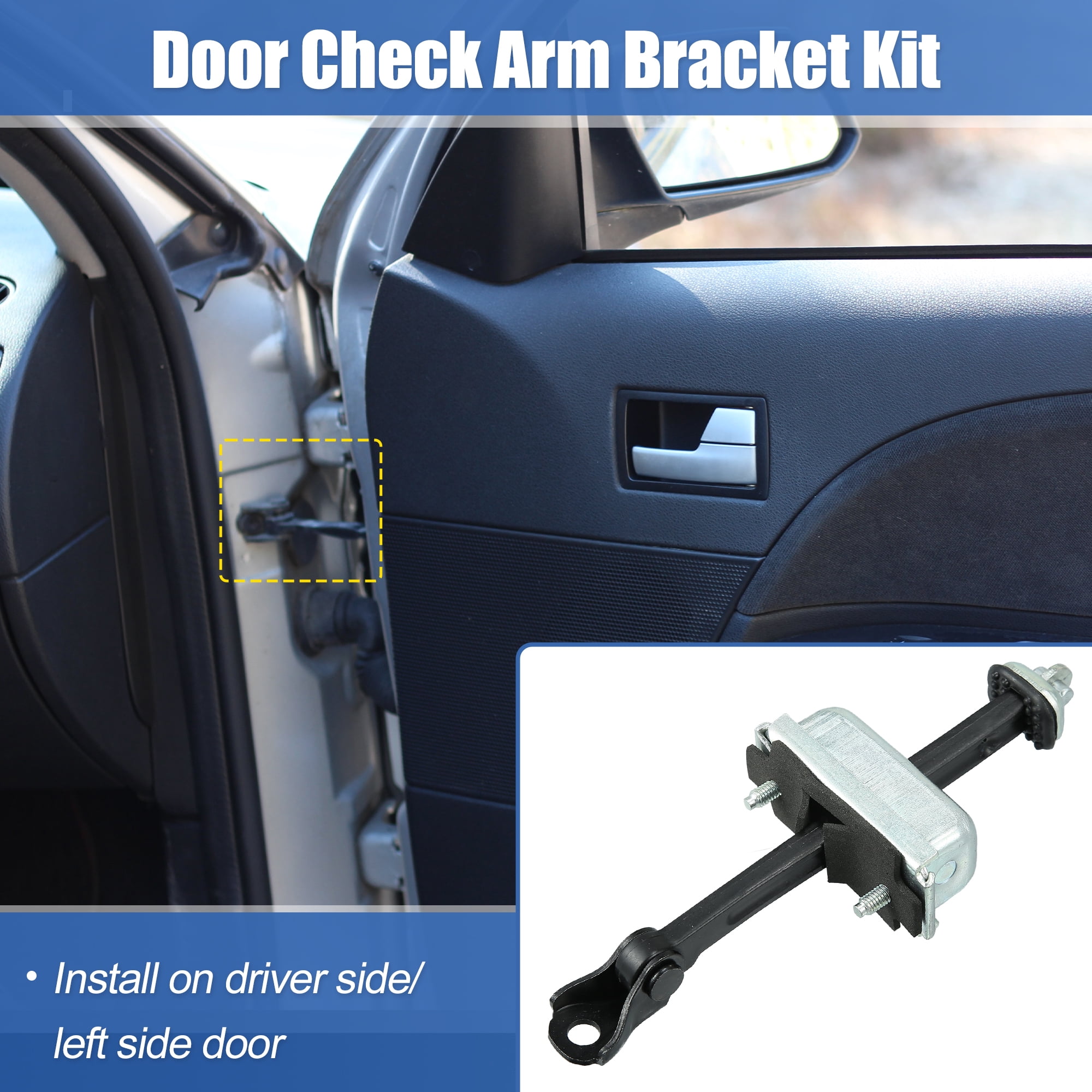 Unique Bargains Front Left Door Check Bracket Stop Strap for Honda Accord 2003-2007