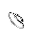 thumbnail image 4 of Oxidized Belt Loop Infinity Knot Ring .925 Sterling Silver Band Jewelry Female Male Unisex Size 5, 4 of 4