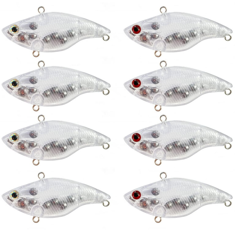 12Pcs Lure Blanks Unpainted Fishing Lures,Blank Topwater Bass