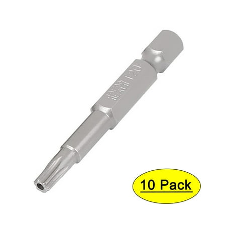 

1/4 Hex Shank T20 Torx Security Screwdrivers Bits 10pcs