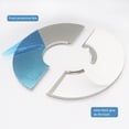 thumbnail image 4 of 2-Pack Stainless Steel Split Wall Flange, 2-Inch (51mm) ID Round Escutcheon Plate for Pipe Cover, Rust-Resistant Post Cover with Mirror Finish, 4 of 7