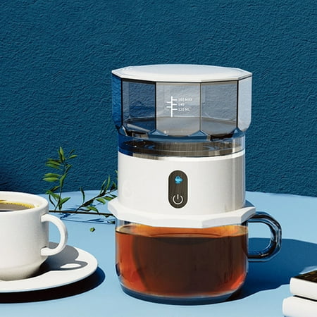 

Ckraxd Mini Portable Coffee Maker with Dry Batteries Hand Brewed Drip Coffee Machine Travel-Friendly Automatic Coffee Brewer for Camping and Travel