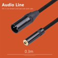 thumbnail image 2 of TRS 3.5mm Female to XLR 3 Pin Male Adapter for Cannon Plug Converter Cable, 2 of 9