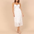 thumbnail image 1 of Vestido Blanco Elegante Costura de encaje elegante vestido blanco de talle alto para mujer ahueca hacia fuera la ropa de fiesta Cgtredaw M Blanco para Mujer, 1 of 1