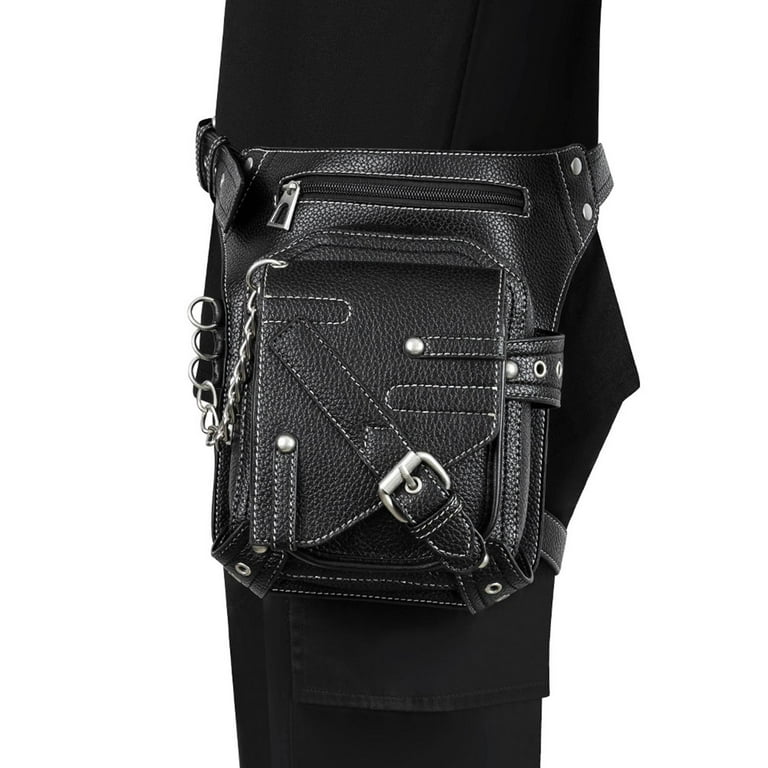 PU Leather Steampunk Fanny Pack Hip/Thigh Bag Shoulder Bags PU Leather Steampunk Fanny Pack Hip/Thigh Bag Shoulder Bags